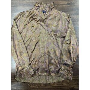 Vintage Baldanza Pure Silk Paisley Blouse